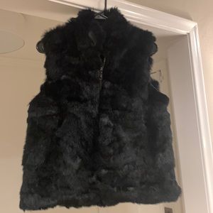 Genuine fur vest